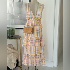 NWT CINQ À Sept Astor Poplin tiered